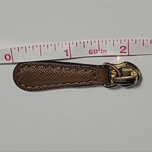 Michael Kors Brown Leather Belt with Gold Buckle